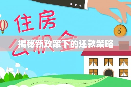 宜丰揭秘新政策下的还款策略